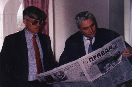 Dr. Anderson and Boris Stavin